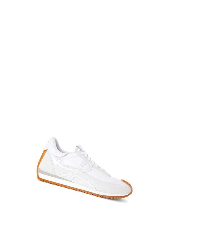 Loewe Flow runner in nylon and suede Blancos | AGHKY-3968