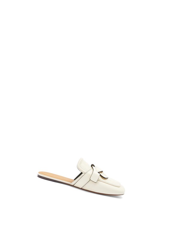 Loewe Gate flat mule in calfskin Milk | ZGNUB-4531