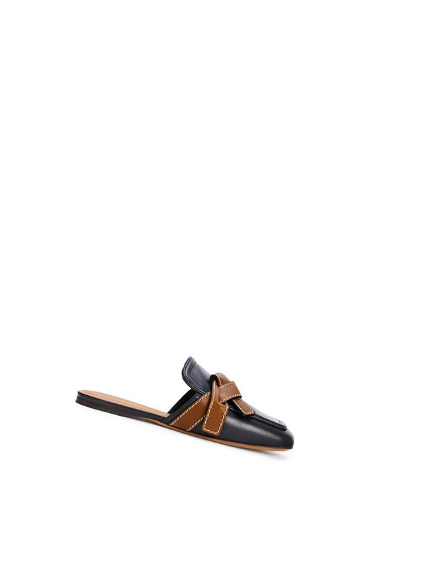 Loewe Gate flat mule in calfskin Negros | TSHJG-5943