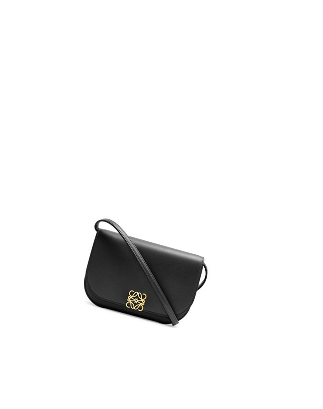 Loewe Goya Accordion clutch in silk calfskin Negros | HKGXE-5276