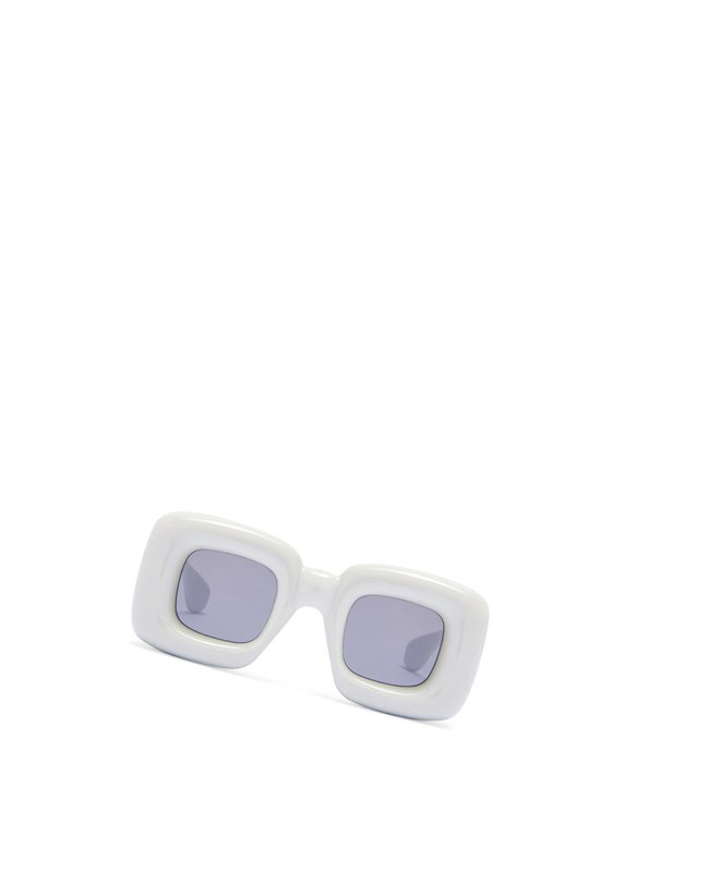 Loewe Inflated rectangular sunglasses in acetate Grises | OFVZL-8075