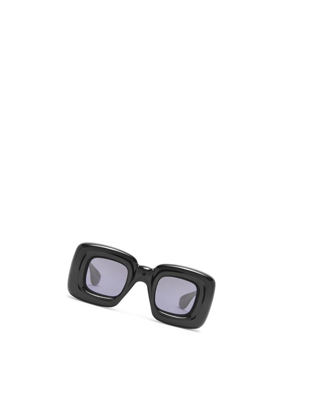 Loewe Inflated rectangular sunglasses in acetate Negros | TEFKV-6205