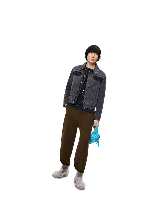 Loewe Jacket in faded denim Negros | AQILN-5136