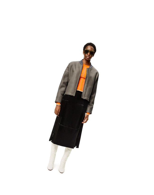 Loewe Jacket in shearling Grises | DZLCB-8639