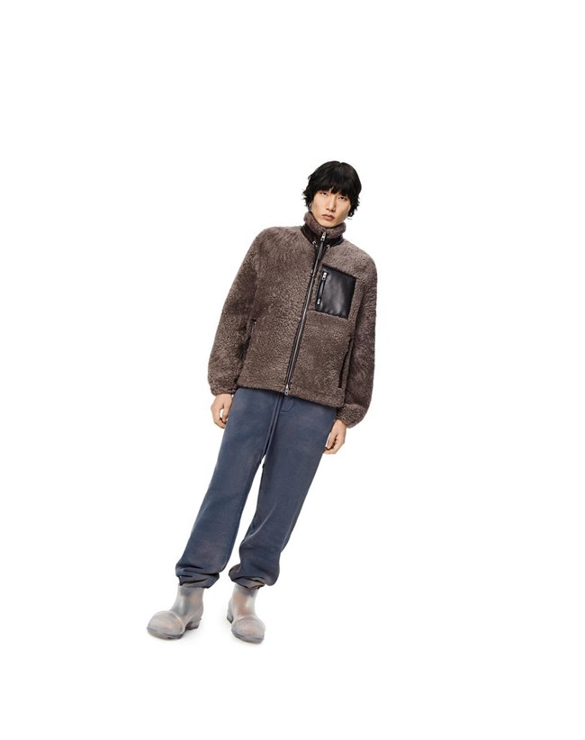 Loewe Jacket in shearling Negros | MSKCL-8521
