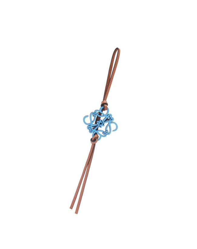 Loewe Knotted Anagram charm in calfskin Azules | WDNLC-3402