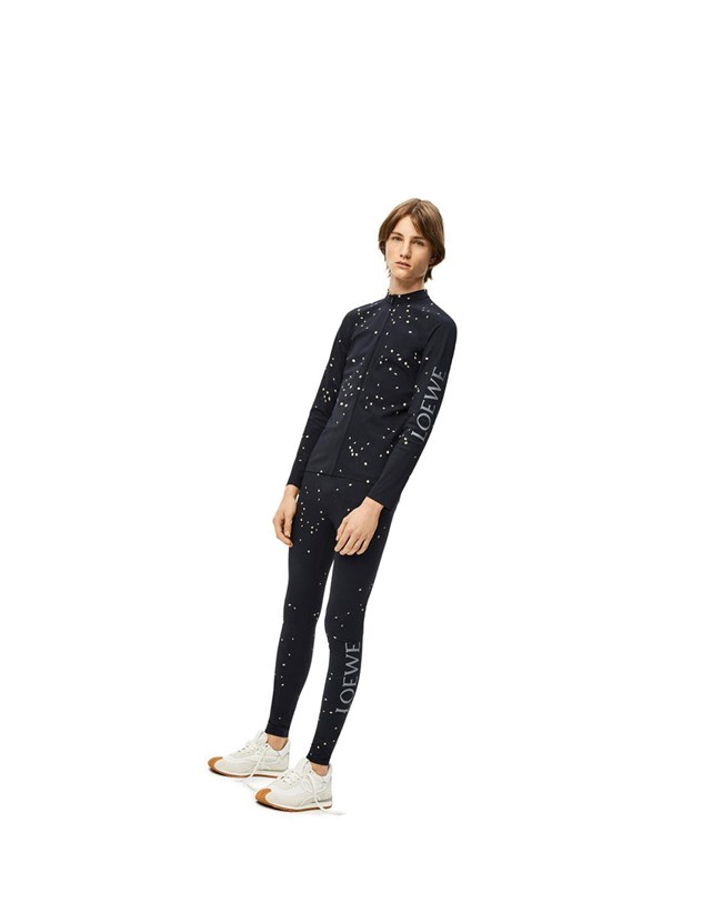 Loewe LED print leggings in polyamide Negros Amarillos | EAQCH-3725