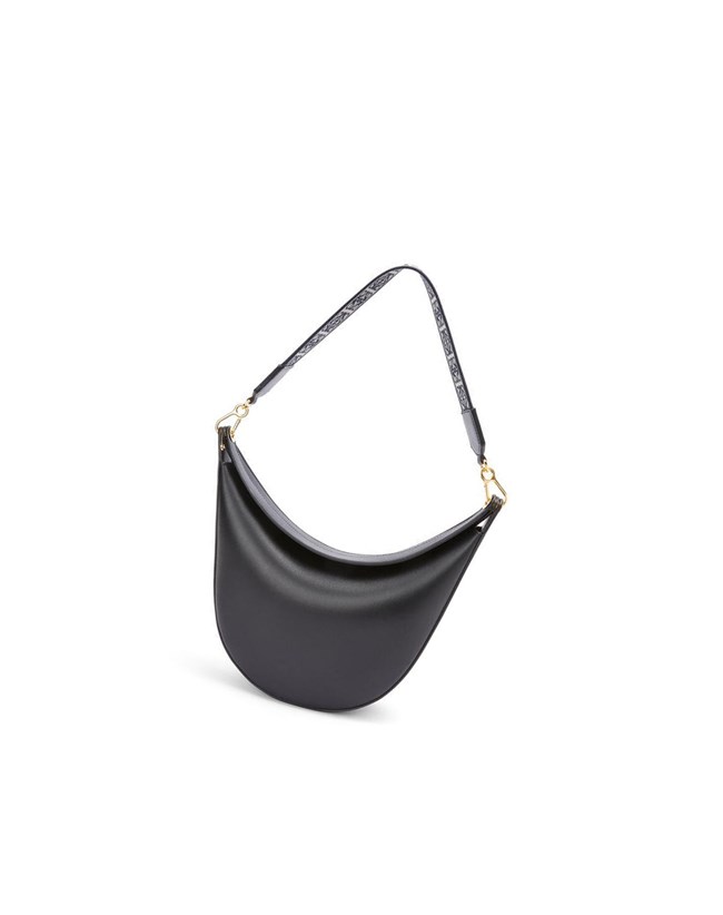 Loewe LOEWE Luna bag in satin calfskin and jacquard Negros | LPXGF-0178