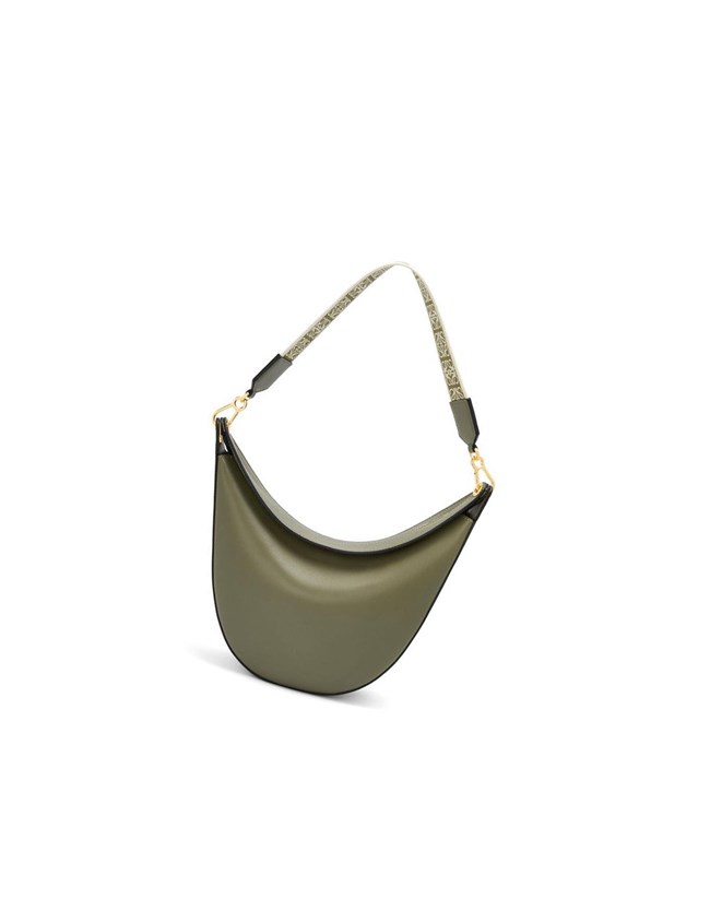 Loewe LOEWE Luna bag in satin calfskin and jacquard Verdes | WJBUK-2017