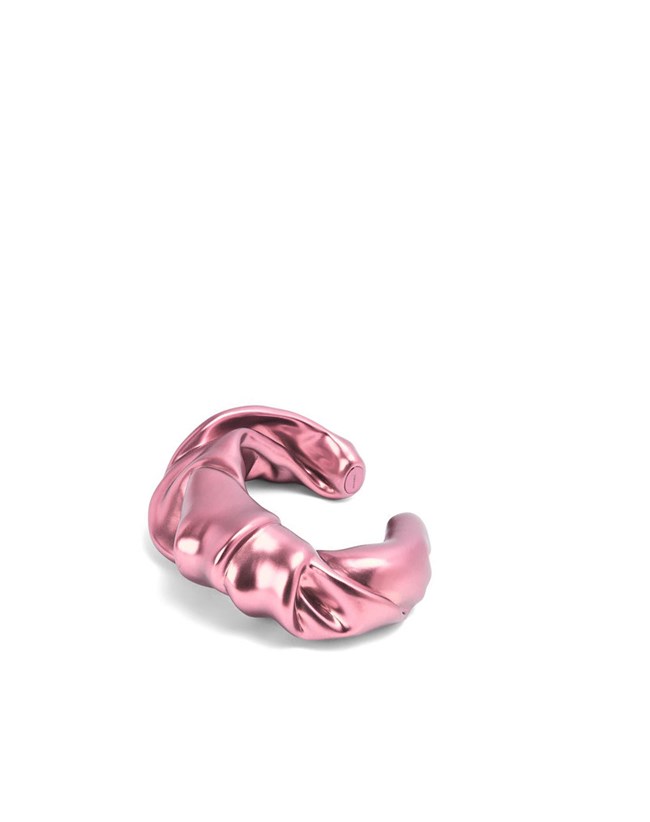 Loewe Large nappa twist cuff in sterling silver Rosas Claro | BNLWH-9671