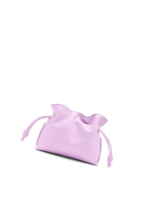 Loewe Mini Flamenco clutch in nappa calfskin Bloom Orchid | ITPVO-2651