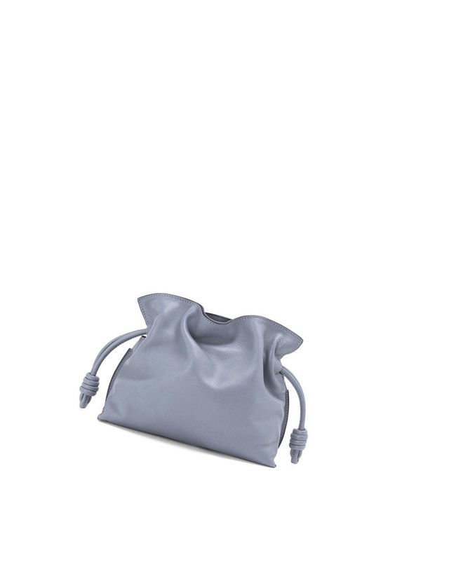 Loewe Mini Flamenco clutch in nappa calfskin Azules | VBTDG-8270