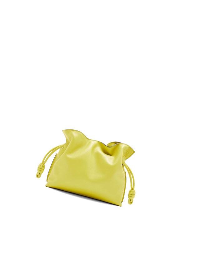 Loewe Mini Flamenco clutch in nappa calfskin Amarillos | VWTXD-7052
