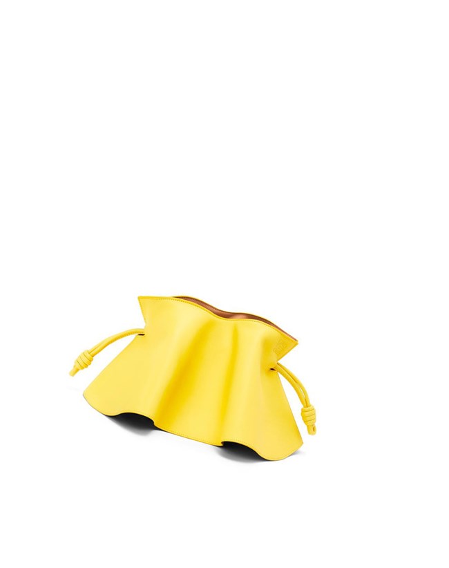 Loewe Mini Flamenco petal clutch in nappa calfskin Azules | UNEXT-6859