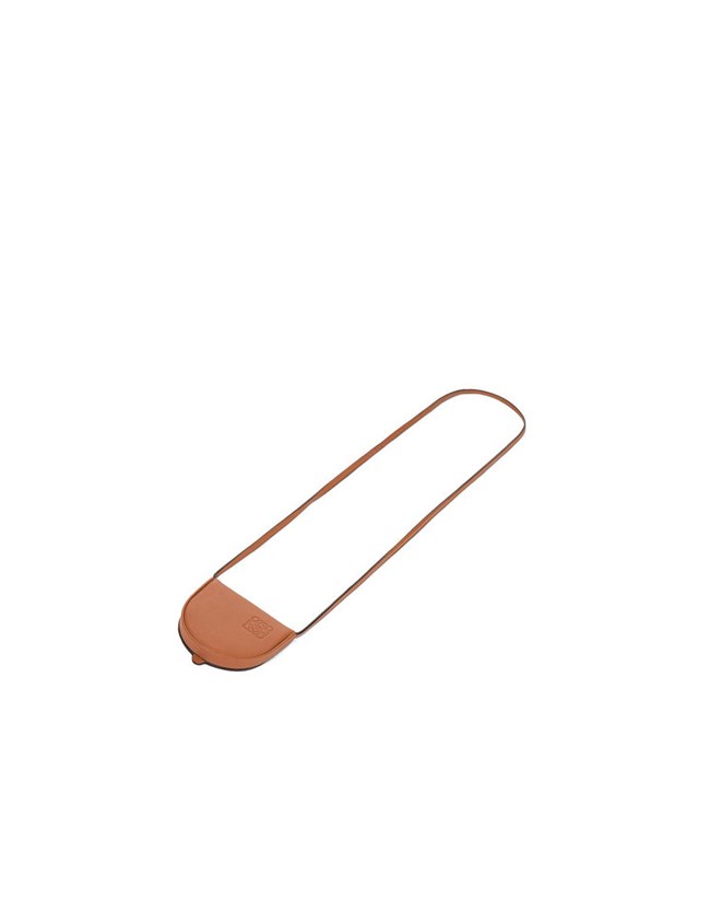 Loewe Mini Heel pouch in soft calfskin Tan | DAUZS-7946