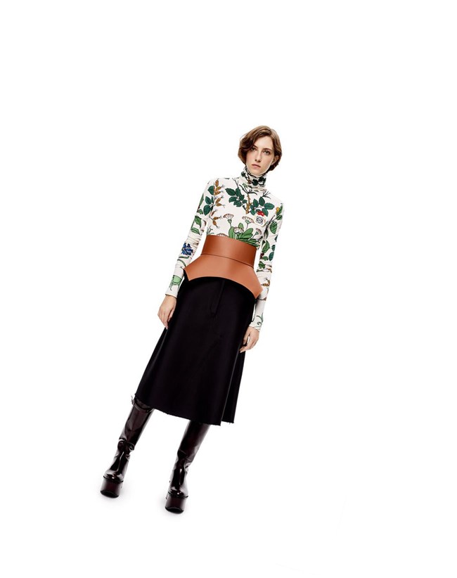 Loewe Obi belt in nappa Tan | KPFBU-4817