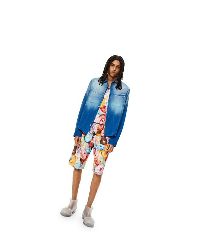 Loewe Overshirt in sunbleach denim Azules | TWKHO-4217