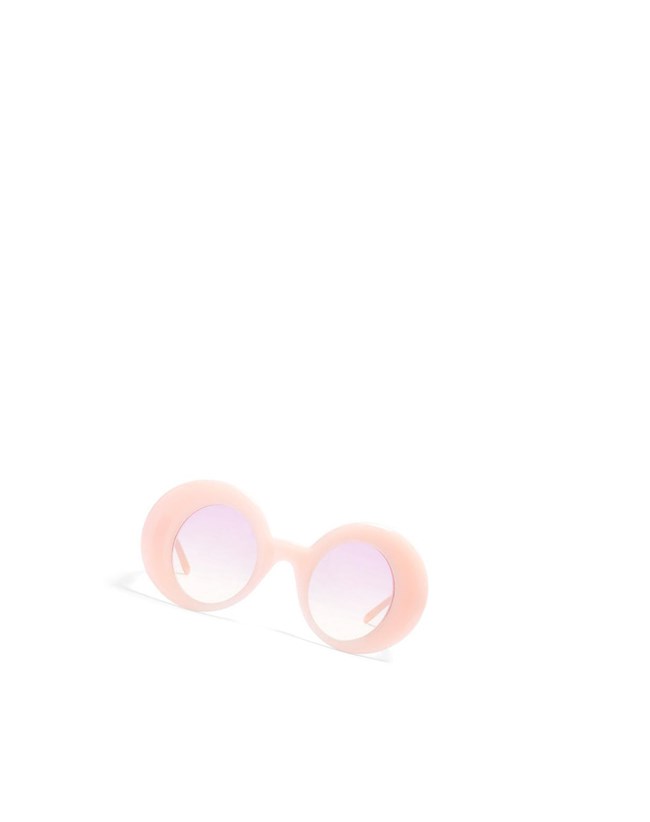 Loewe Oversized round sunglasses in acetate Cotton Candy | KEHOQ-0514