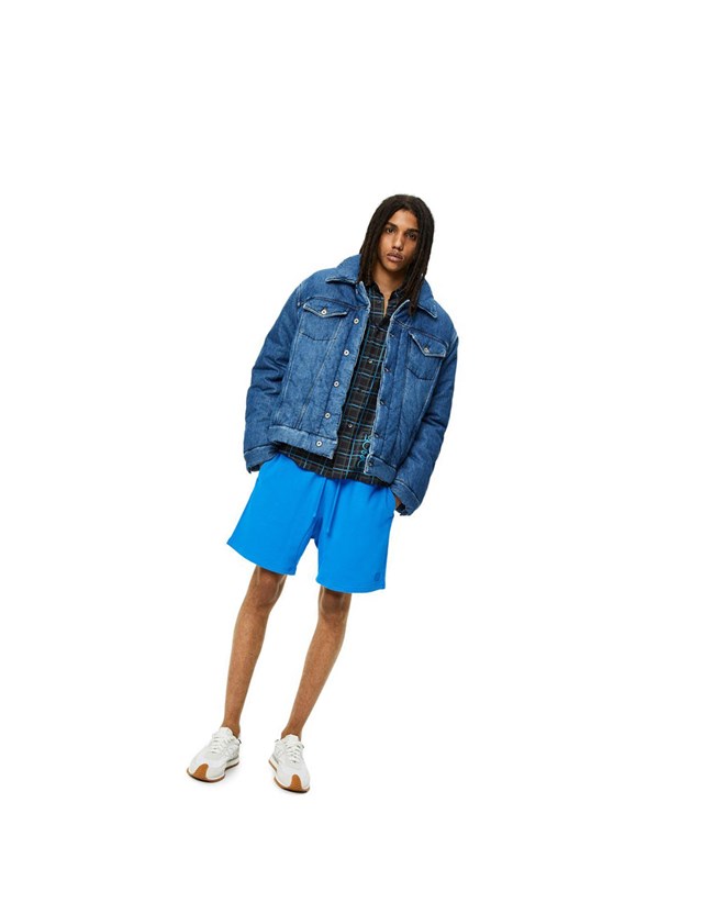 Loewe Padded jacket in denim Azules Azules | OCMAH-2865