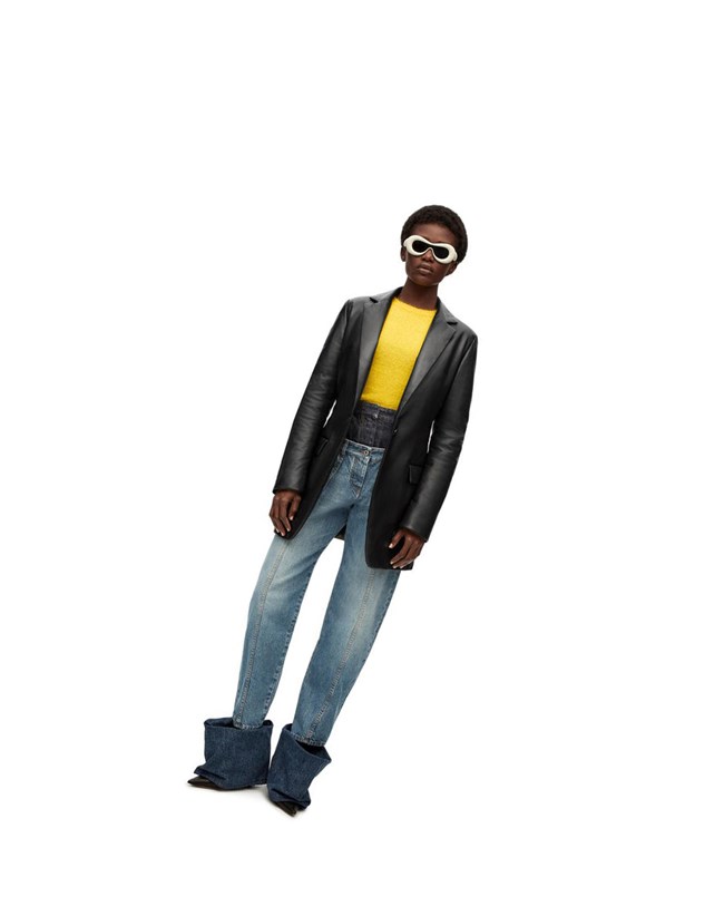 Loewe Padded tailored jacket in nappa Negros | LXZDE-1628
