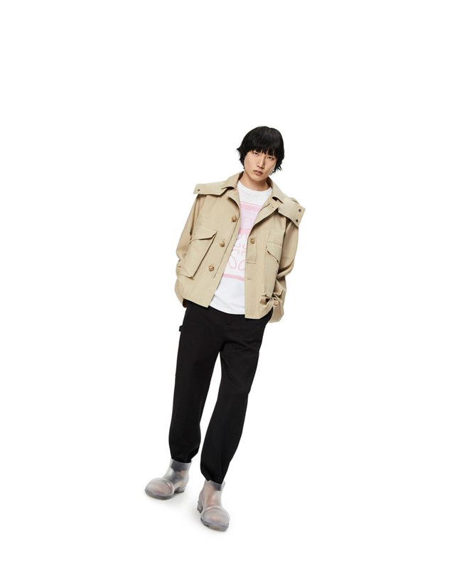 Loewe Parachute jacket in cotton Grises | MJWQE-5129