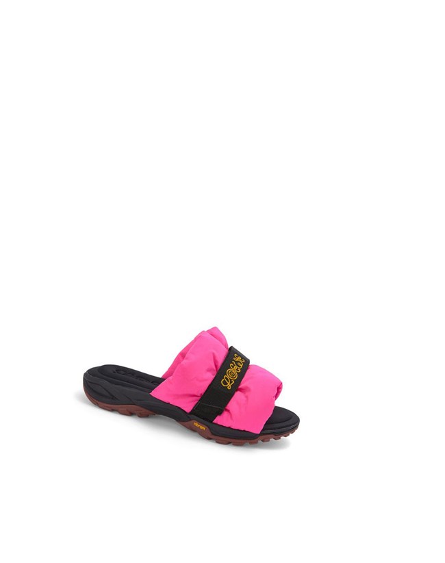 Loewe Pleated slide in nylon Rosas | MFBGZ-9837