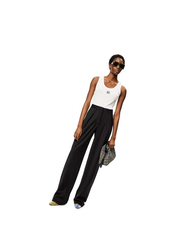 Loewe Pleated trousers in wool Negros | CXMRT-5140