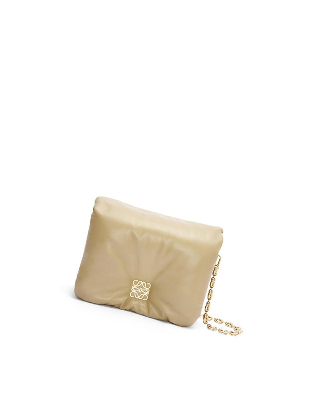 Loewe Puffer Goya bag in shiny nappa lambskin Verdes | IPJVH-5160