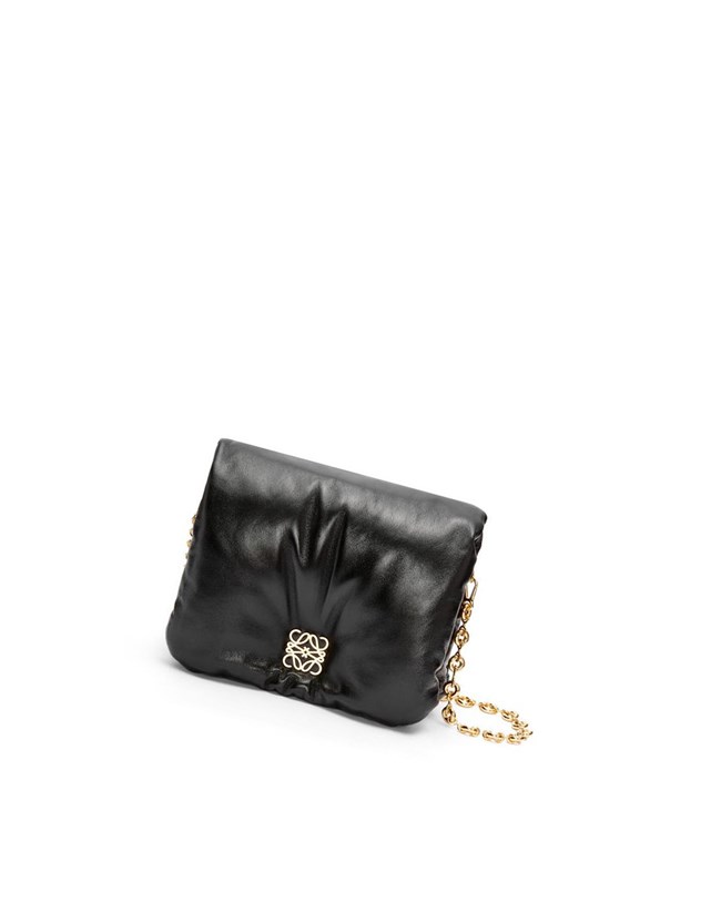 Loewe Puffer Goya bag in shiny nappa lambskin Negros | OELPT-0635
