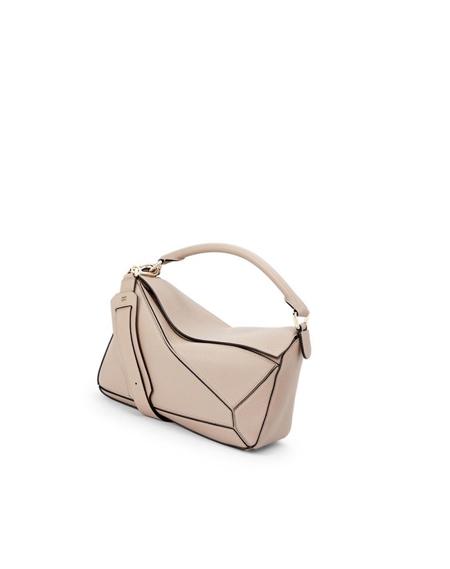 Loewe Puzzle bag in soft grained calfskin Sand | KCJQF-5693