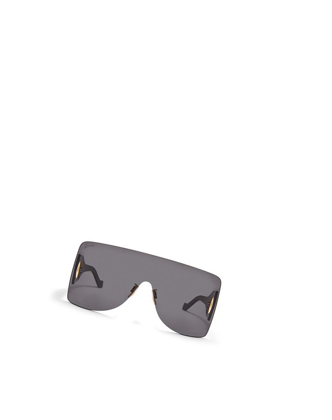 Loewe Rectangular mask sunglasses in nylon Negros | IKWVJ-8759