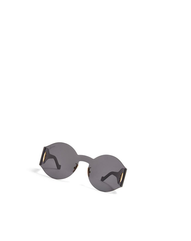 Loewe Round mask sunglasses in nylon Smoke | MINUQ-1657