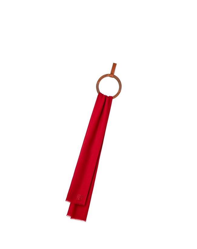 Loewe Scarf in cashmere Rojos | UJYGN-1857