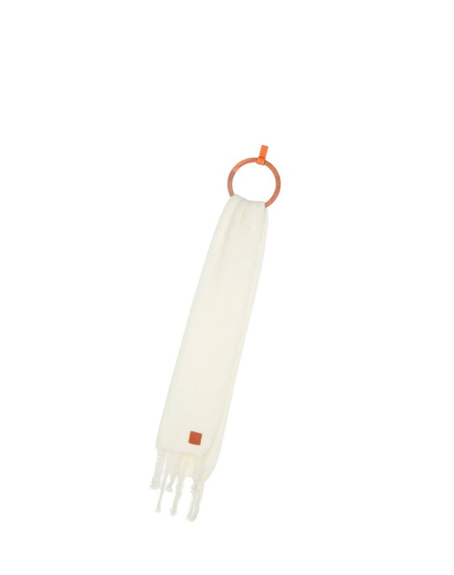 Loewe Scarf in mohair and wool Blancos | QFBJG-8267