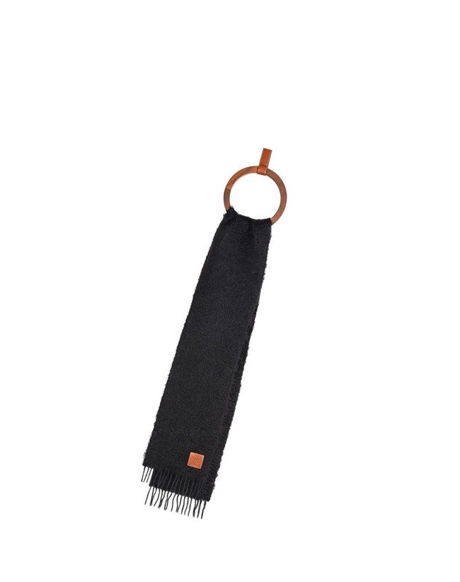 Loewe Scarf in wool and mohair Negros | TOJZG-0371