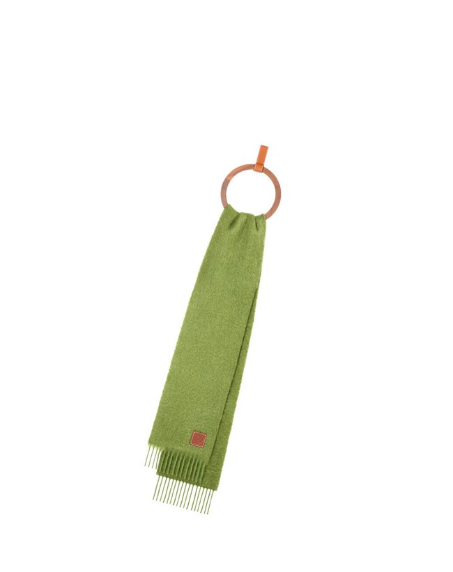 Loewe Scarf in wool and mohair Verdes | QSFVB-5931
