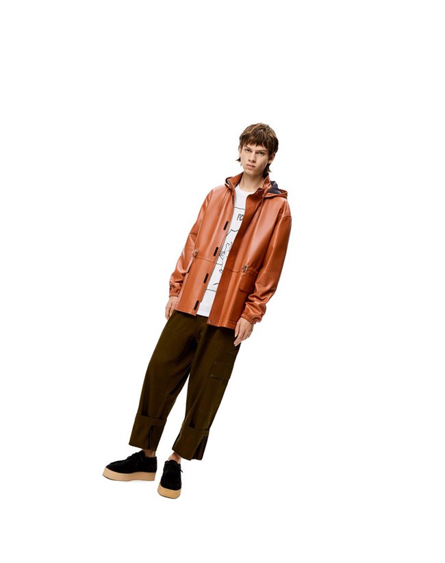 Loewe Senderismo jacket in nappa Tan | ELZKG-5927