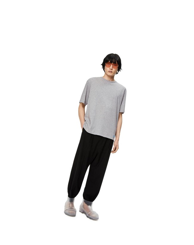 Loewe Shaving print T-shirt in cotton Grises | LUYWI-1376