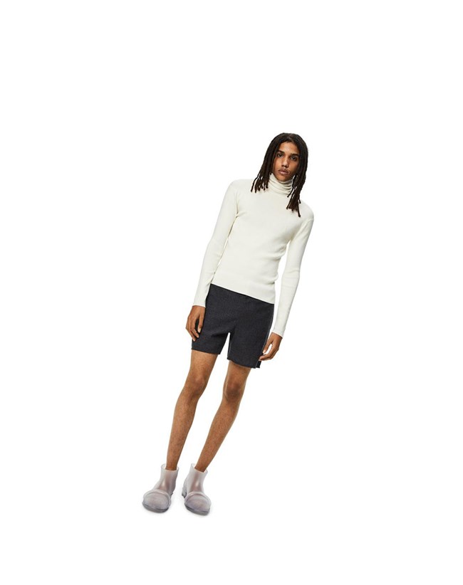 Loewe Shorts in wool Anthracite | NQZUT-4639