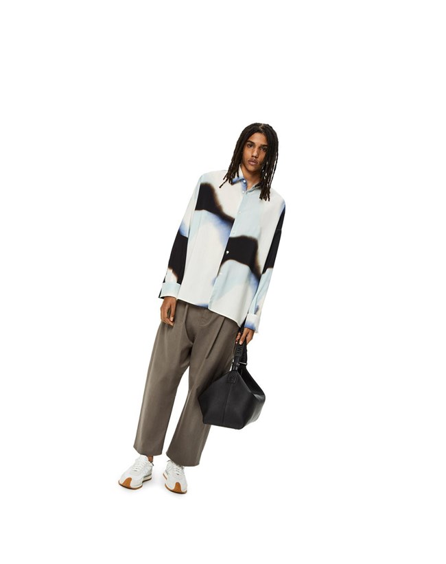 Loewe Silicona melange shirt in wool Negros Blancos | NYAOC-2170