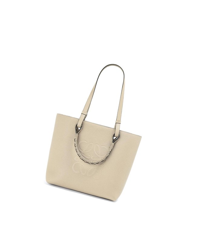 Loewe Small Anagram Tote in grained calfskin Azules | NQGJP-9174