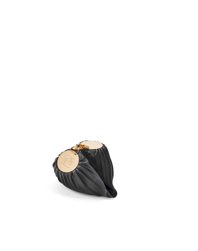 Loewe Small Bracelet pouch in pleated nappa Negros | ETCHV-5390
