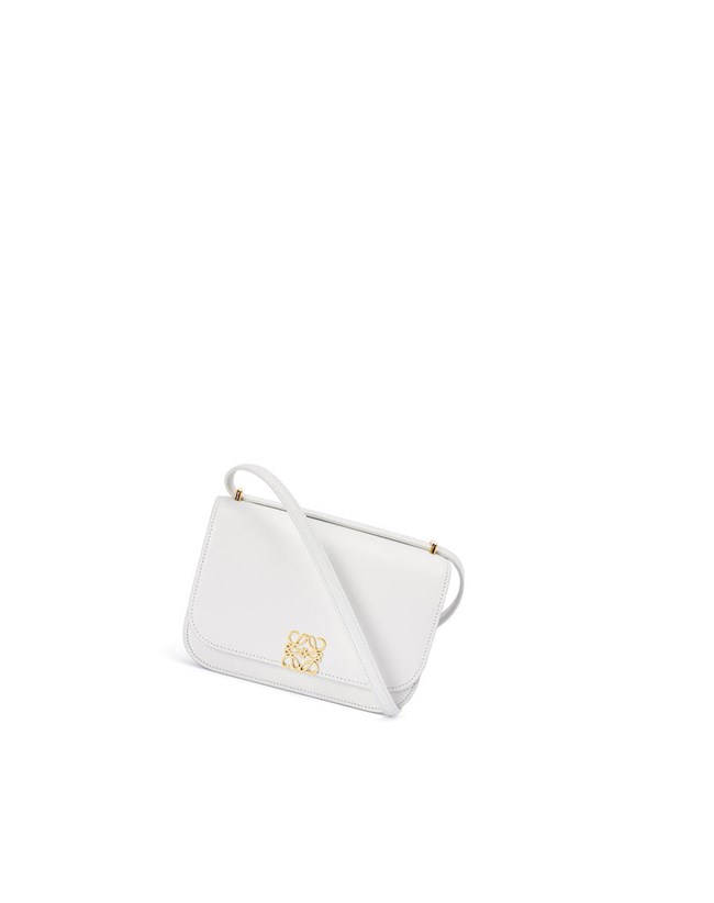 Loewe Small Goya bag in silk calfskin Blancos | TNHLO-2608