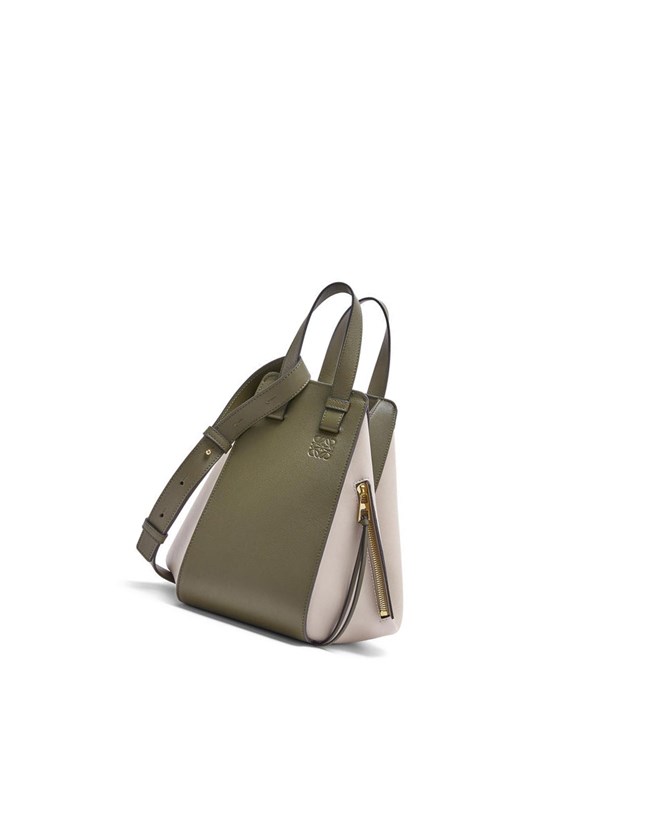 Loewe Small Hammock bag in classic calfskin Verdes Azules | TVWUG-8956