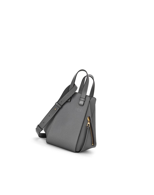 Loewe Small Hammock bag in soft grained calfskin Grises | MQKVF-3861