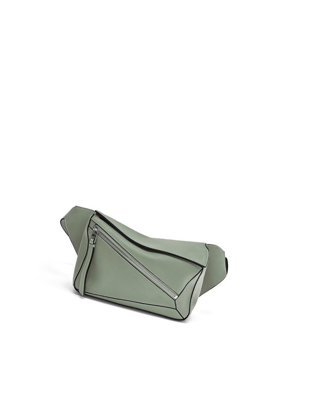 Loewe Small Puzzle Bumbag in classic calfskin Azules | BJXIO-5149