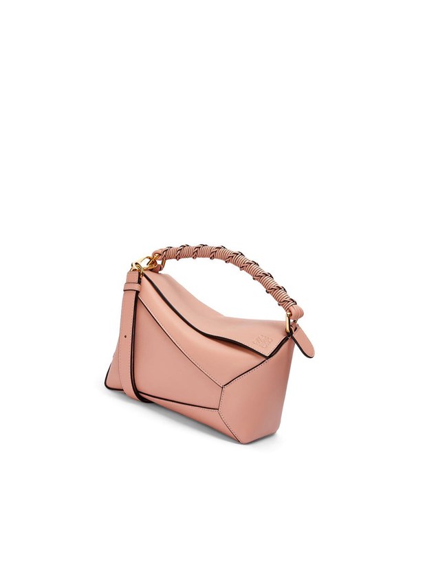 Loewe Small Puzzle Edge bag in nappa calfskin Rosas | FBWZR-8491