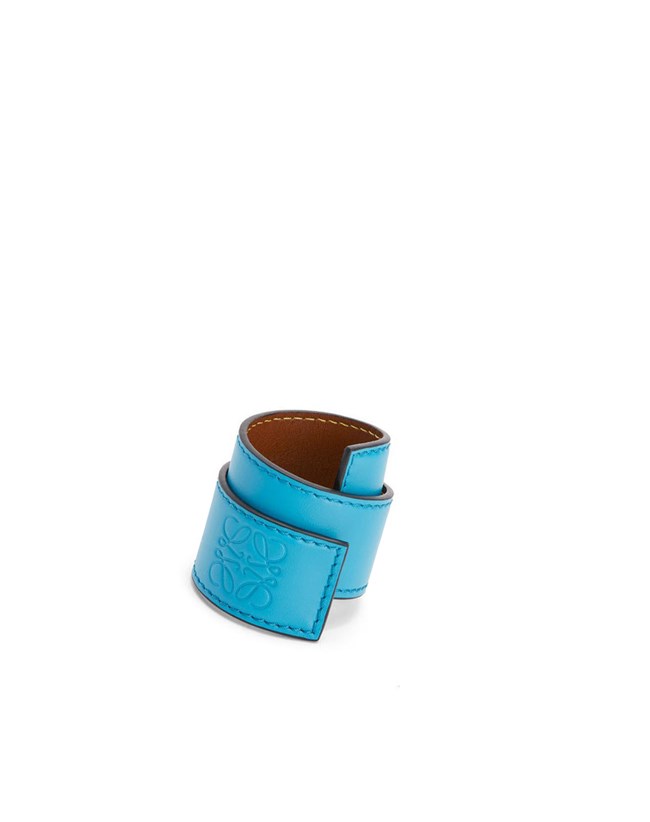 Loewe Small slap bracelet in calfskin Azules Azules | SFVJD-6794