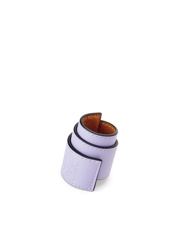 Loewe Small slap bracelet in calfskin Lavanda | ZGPUF-1927