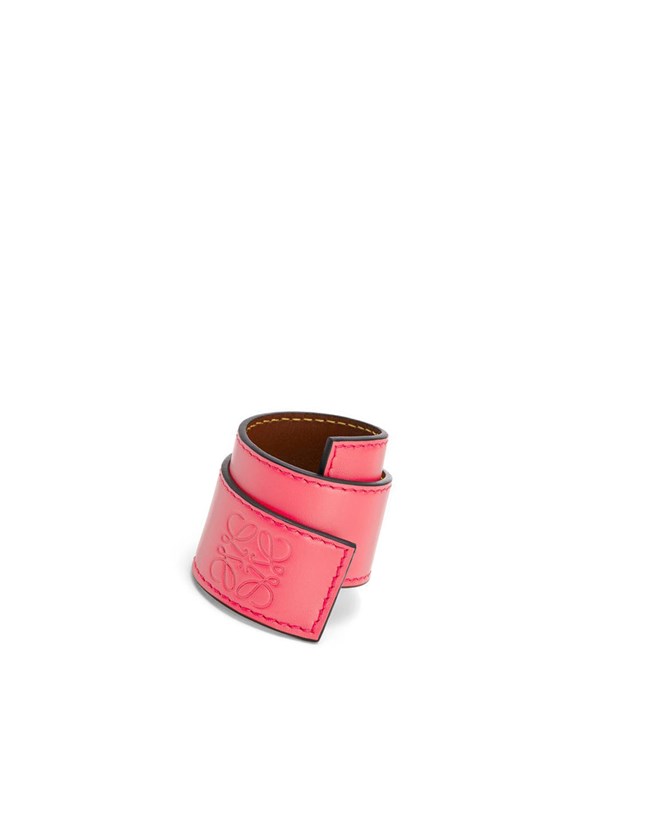 Loewe Small slap bracelet in calfskin Rosas | TEGZO-5296